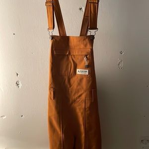 Burton Avalon Living Lining Burnt Orange Snowboarding Bibs